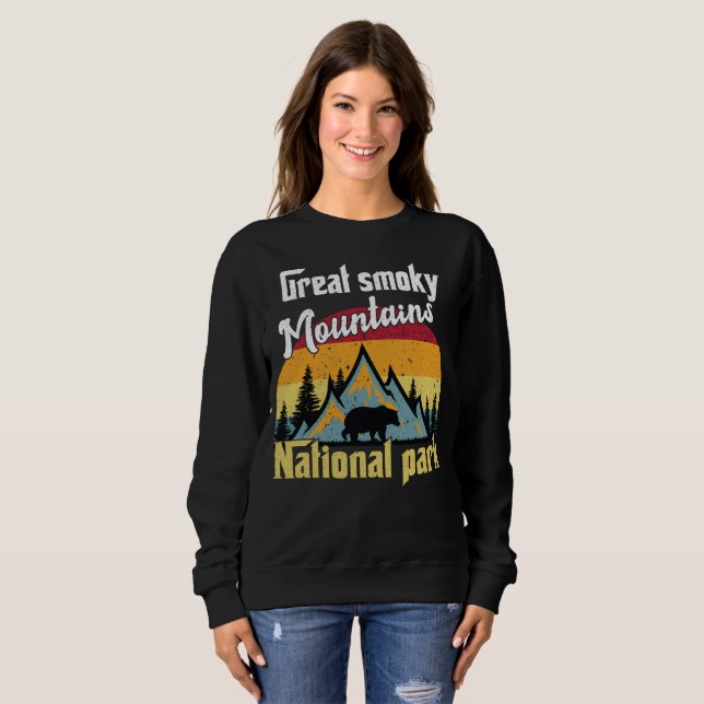 Sudadera Montañas Vintage Great Smoky (Anverso completo)