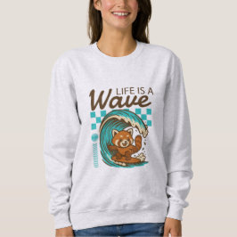 Sudadera Montando las olas de la vida