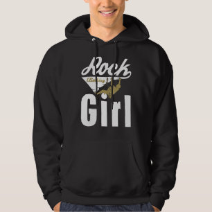Sudadera Montañismo Vintage con Chica de escalada rock