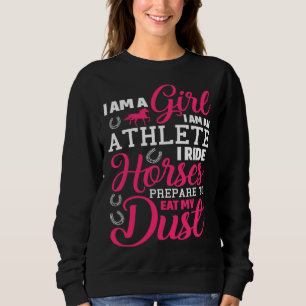 Sudadera Montar a Caballo Soy Una Chica Soy Una Atleta Mont