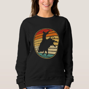 Sudadera Montar toros vintage retro western country vaquero