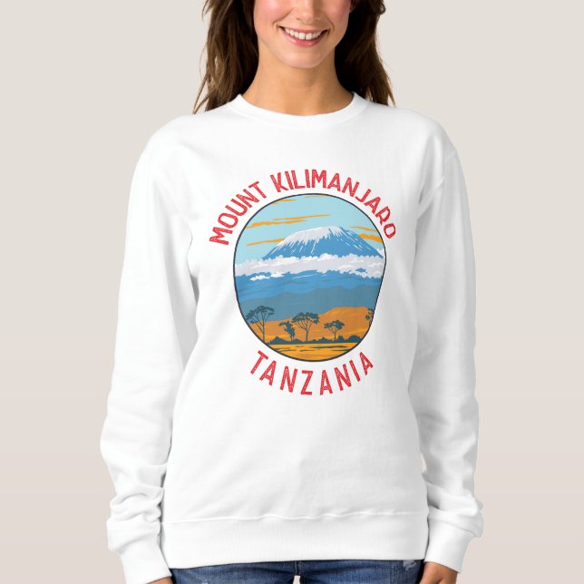 Sudadera Monte Kilimanjaro Tanzania Círculo perturbado (Anverso)