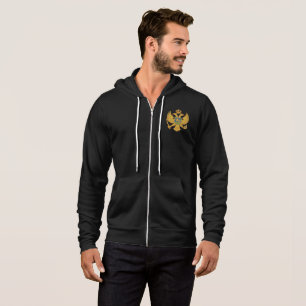 Sudadera Montenegro/escudo de armas/Zip