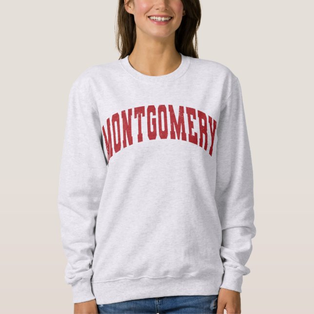 Sudadera Montgomery Alabama Estilo de la Escuela Superior d (Anverso)