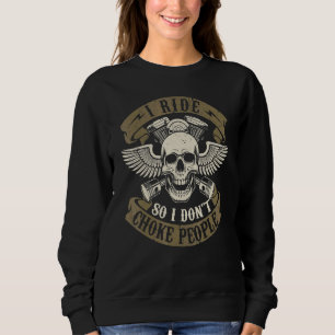 Sudadera Monto así que no estrangulo a la gente Alas de mot