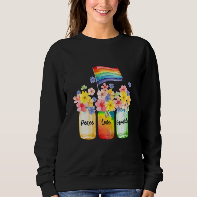 Sudadera Monto de concientización del orgullo Lgbt por la p (Anverso)