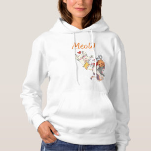 Sudadera Montón de Ronroneos Un Meow-mento de Amor Gatos Ab