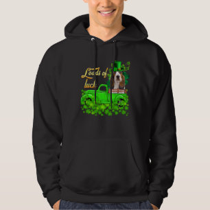 Sudadera Montones De Luck Truck Basset Hound St Patrick S D