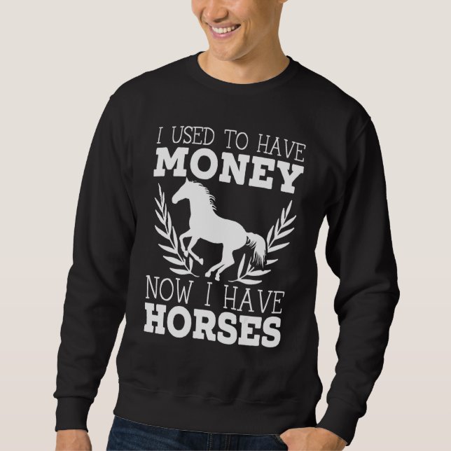 Sudadera Montura de caballo ecuestre a caballo (Anverso)