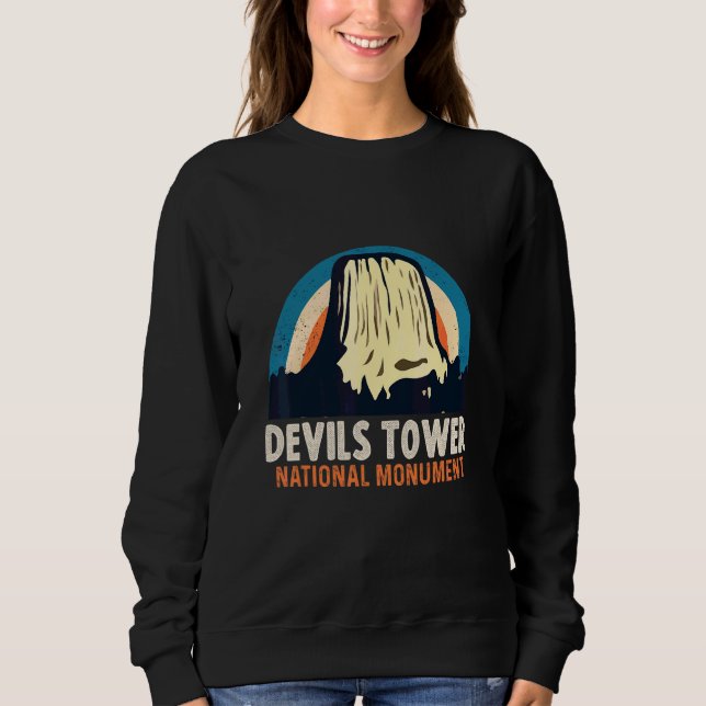 Sudadera Monumento Nacional Devils Tower Wyoming Naturaleza (Anverso)