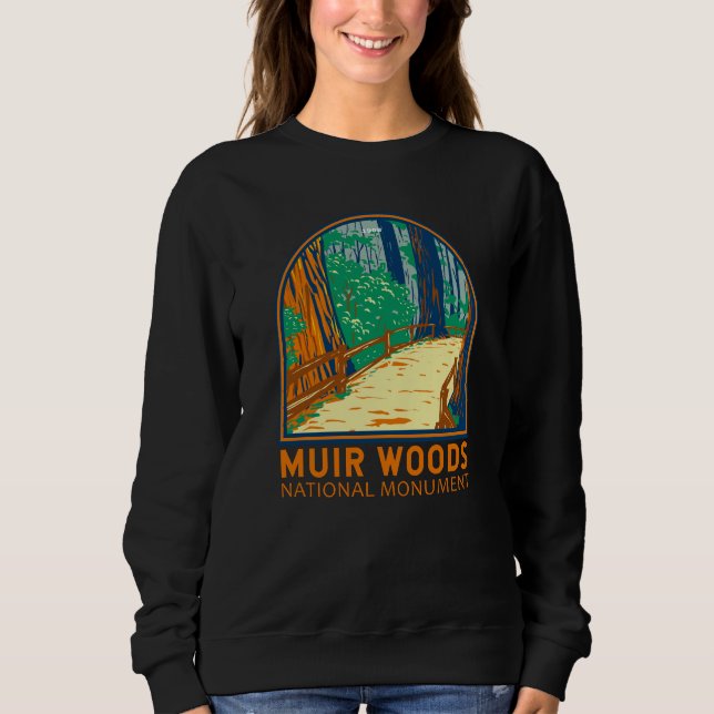 Sudadera Monumento Nacional Muir Woods Emblem California (Anverso)
