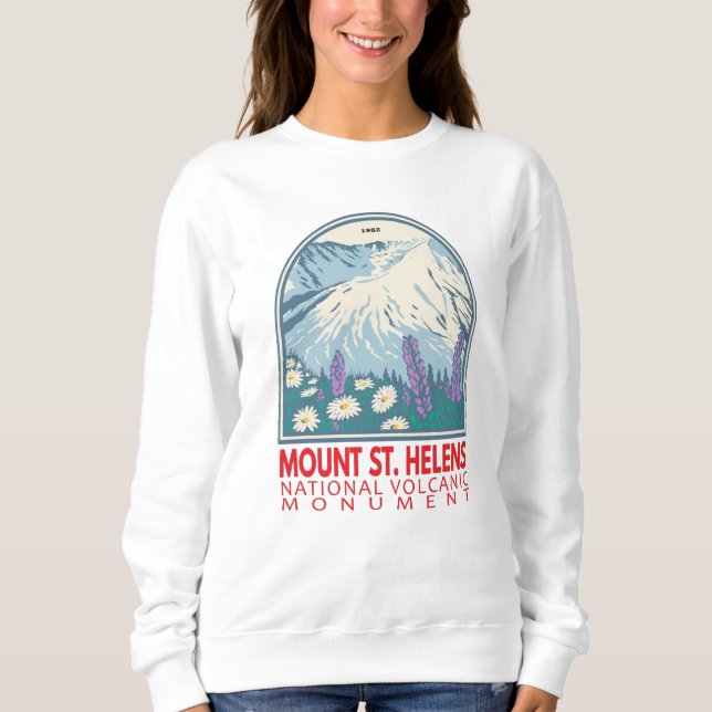 Sudadera Monumento volcánico nacional de Mount St Helens (Anverso)