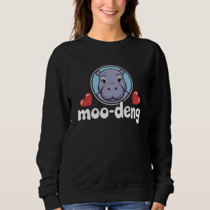 Sudadera Moo Deng Cerdo Saltarín en Imagen Tailandesa Bebé