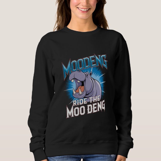 Sudadera MOO DENG Hippo Ride El MOO DENG (Anverso)