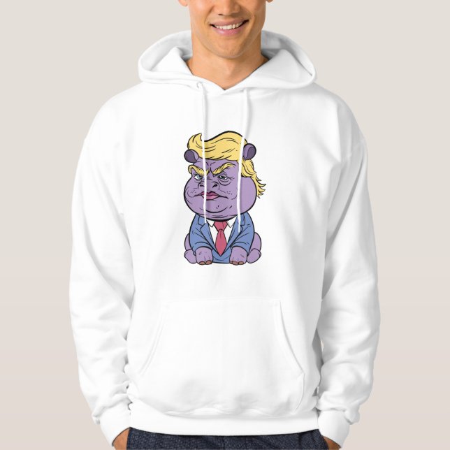 Sudadera Moo Deng Para Trump Hoodies, Donald Trump 2024 (Anverso)
