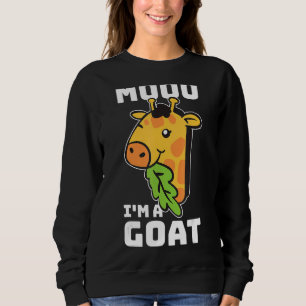 Sudadera Moo Im A Goat Giraffe