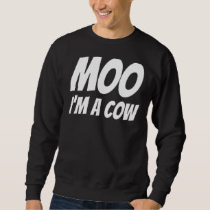 Sudadera Moo, yo soy un animal vago de vaqueros vacas hallo