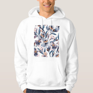 Sudadera Moody Alstroemeria: Patrón de flores acuáticas