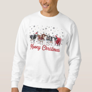 Sudadera Mooey Navidades Adorable Vaca Dato Significativo