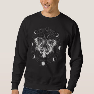 Sudadera Moon Phases Moth - Regalo de ropa de Blackcraft