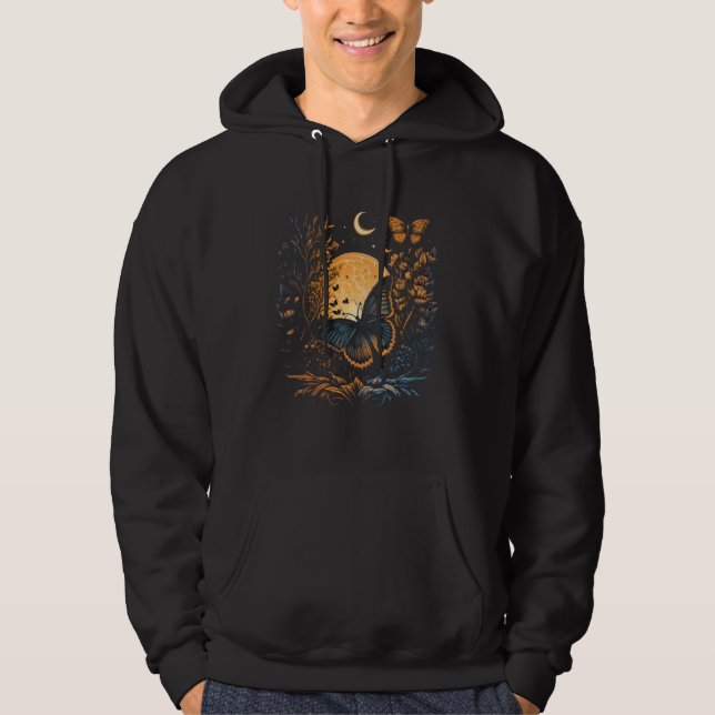 Sudadera Moon Sun Celestial Monarch Butterfly  2 (Anverso)