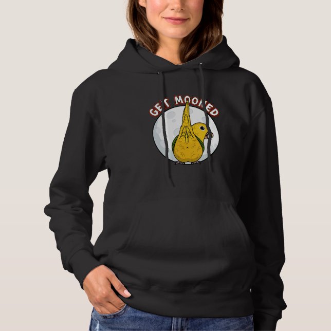 Sudadera Moonémonos Yo Loro Subfluffies Yo Contigo Dorado (Anverso)
