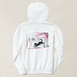 Sudadera Moonlit Cherry Blossom Cat Soccer for japaness art