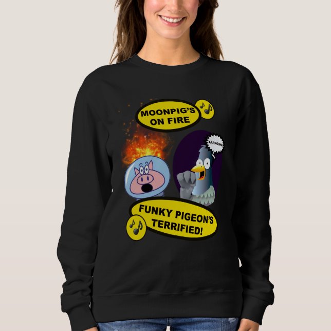 Sudadera Moonpig's on Fire Funky Pigeon's Terrified Amusing (Anverso)