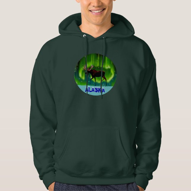 Sudadera Moose de las luces del norte (Anverso)