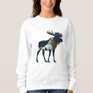 Sudadera Moose del bosque nocturno