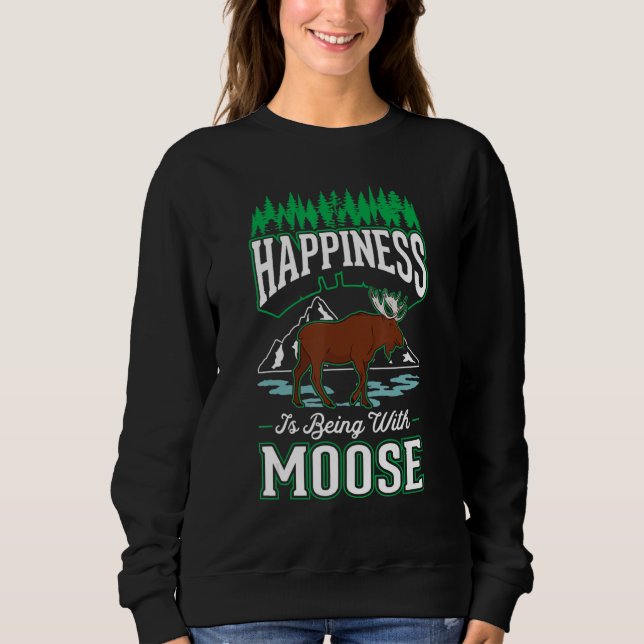 Sudadera Moose Happiness Scandinavia Moose Antler (Anverso)