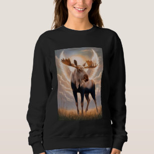 Sudadera Moose Spirit Guide Animal Nature Lover Wildlife Fo