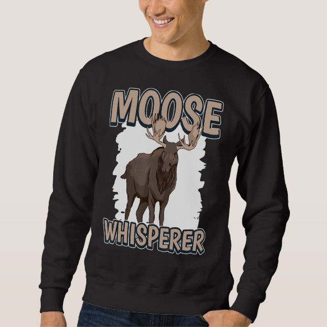 Sudadera Moose Whisperer Elk Cita Moose (Anverso)