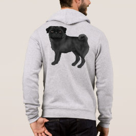 Sudadera Mop de pug negro para dueño o amante de pug