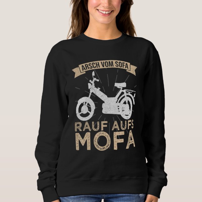 Sudadera Moped Driding Moped Driver Mofaclub Mofa Mofa Mofa (Anverso)