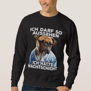 Sudadera Mops frase divertido regalo I Tuve turno de noche