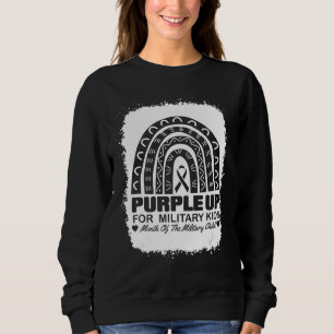 Sudadera Morado Para Niños Militares Mes De Guay De La Mili