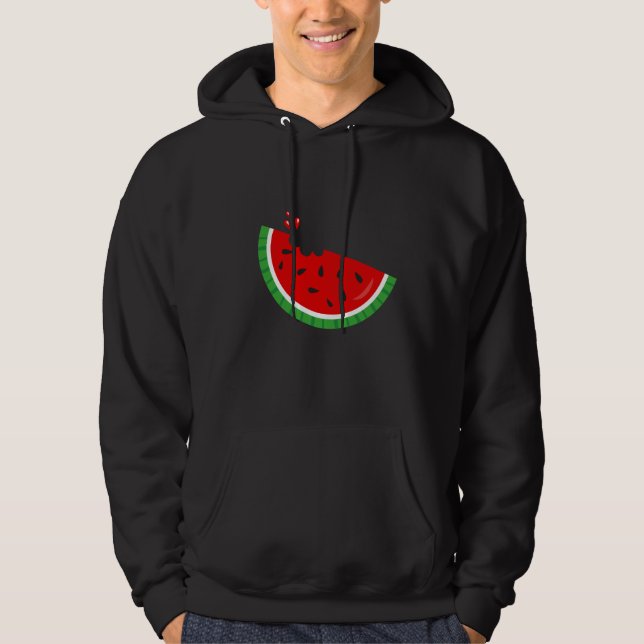 Sudadera Mordedura de la semilla del melón de la fruta de (Anverso)
