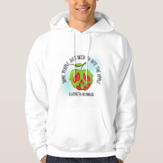 Sudadera Morder la Camiseta de la Manzana (Anverso)