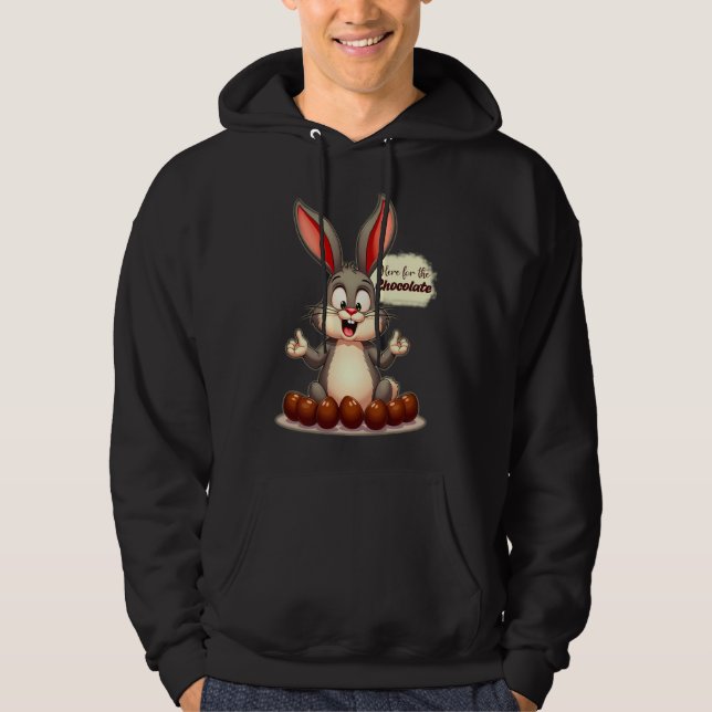 Sudadera More Chocolate – Funny Easter Bunny - moletom (Anverso)