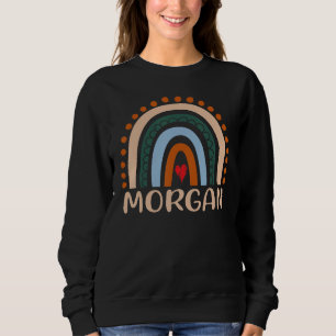 Sudadera Morgan Name Personalized Funny Women Rainbow Morga
