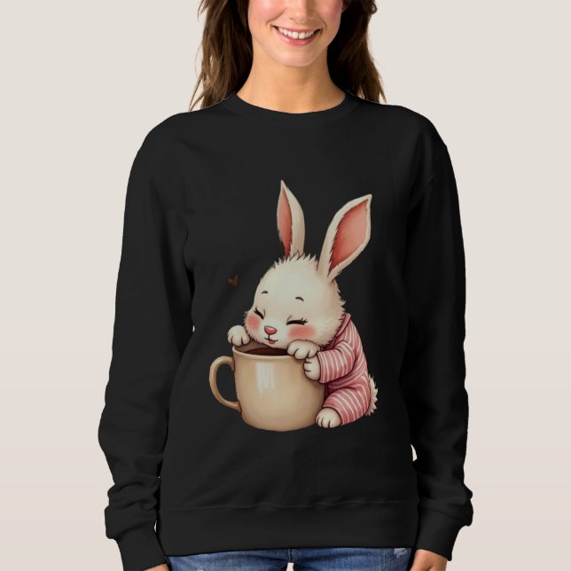 Sudadera Morning Snuggles Bunny Brew Bliss Cocoa & Cuddles  (Anverso)