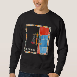 Sudadera mosaico del signo zodiacal Libra - armonía y equil
