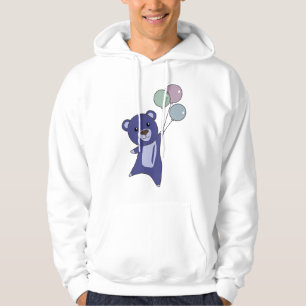 Sudadera Moscas Azules De oso Con Globos Animales Dulces