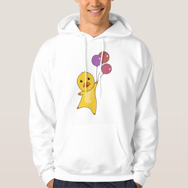 Sudadera Moscas De Pato Con Globos Animales Dulces Para (Anverso)