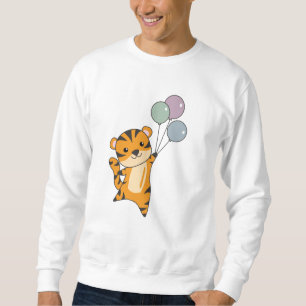 Sudadera Moscas de tigre con globos, niños dulces
