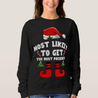 Sudadera Most likely to get the most presents