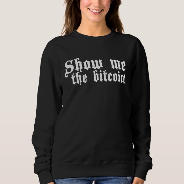 Sudadera Mostrar la moda de Bitcoin Huzzah Renaissance Medi (Anverso)