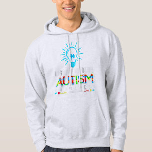 Sudadera Mostrar tu apoyo al autismo mamá, papá, abuelo, gr