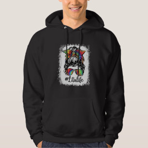 Sudadera Mot Lita Vida Chica Pelo Desordenado Leopardo Lind